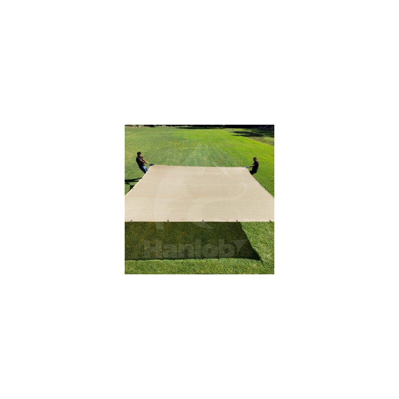 Malla Sombra Raschel 6×4 m. Beige 90% de Sombra Reforzada (4×6 m)