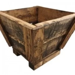 Maceta De Madera Tipo Jardinera Cono Mini