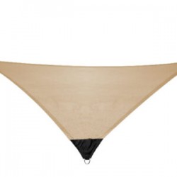 Malla Sombra 90% Raschel 2x2x2 m Beige Triangulo Velaría