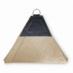 Malla Sombra 90% Raschel 2x2x2 m Beige Triangulo Velaría