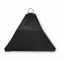 Malla Sombra 90% Raschel 2x2x2 m Negro Triangulo Velaría