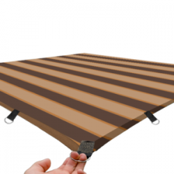 Malla Sombra Café Beige Monofilamento 3.5 X 5 m 95% Confeccionada (5 x 3.5 m)